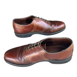 True Vintage Dexter USA Pebbled Leather Saddle Shoes Dark Academia Old Money 11